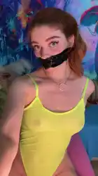 Watch videos Amateur BDSM Bodysuit by the cool model Foxy 💛’s (@foxy_dreams)