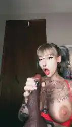 Watch videos Amateur Big Tits Blowjob by the cool model Goth Mommy Lilli | big tiddy goth gf’s (@lillithlethya)