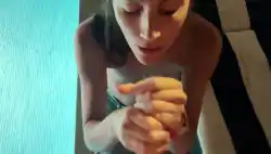 Watch videos Brunette Cum In Mouth Handjob by the cool model MySweetApple’s (@mysweetapple)