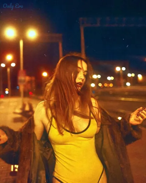 female-outdoor-night