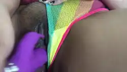 Watch videos Clit Dildo Dripping by the cool model RainbowShyPie’s (@rainbowshypie)