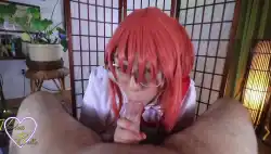 Watch videos Amateur Blowjob Cosplay by the cool model Violett Belle’s (@violettbelle)